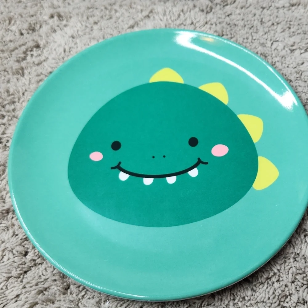 Dinosaur Melamine Plates - Set Of 8 - Green - Target